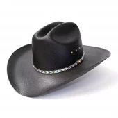 Black Straw Western Cattleman Hat - Western Express