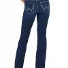Dark blue URJ Willow Bootcut Jayla - Ultimate Riding Jeans - Wrangler