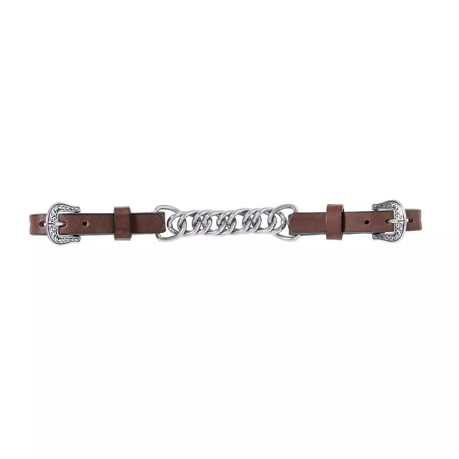 Basin Cowboy 4-1/2" Single Flat Link Chain Curb Strap - Weaver Equine