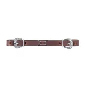 Basin Cowboy Straight Leather Curb Strap - Weaver Equine
