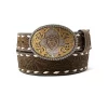 Oval Ariat Buckle Aged Bark - Ariat