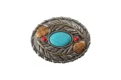 Oval Turkis Beltespenne - Blazin Roxx