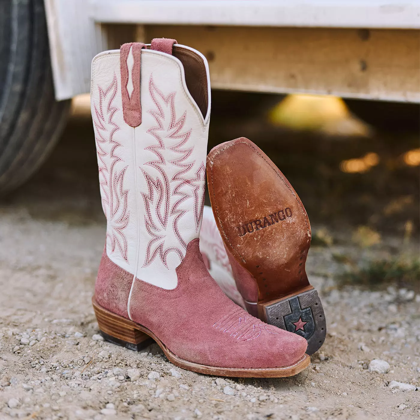Arena Elite Square Toe - White - Durango