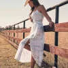 Maxi Kjole - Horse Print - Wrangler