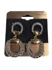 Øredobber - Sølv/Gull farget Hestebitt - Silver N Accessories