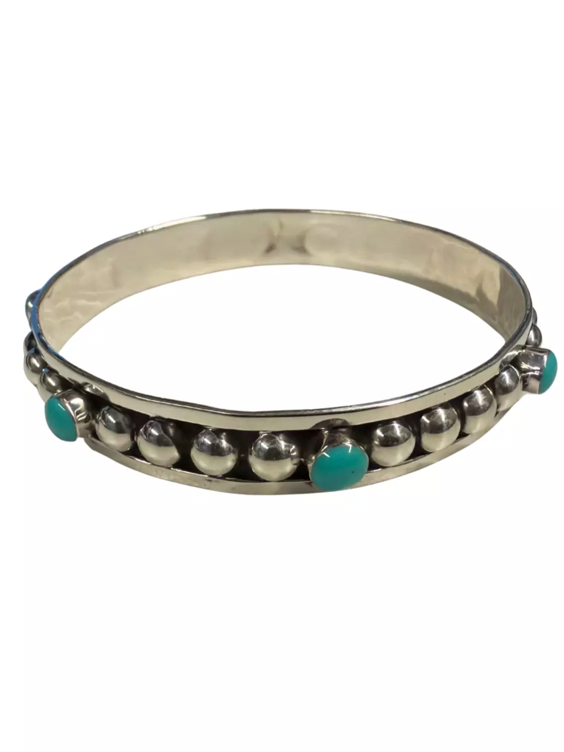 Ekte Turkis - Håndlaget Sølv Armbånd - Silver N Accessories