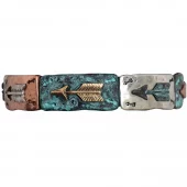 Turkis / Bronse Armbånd - 3D Belt Co