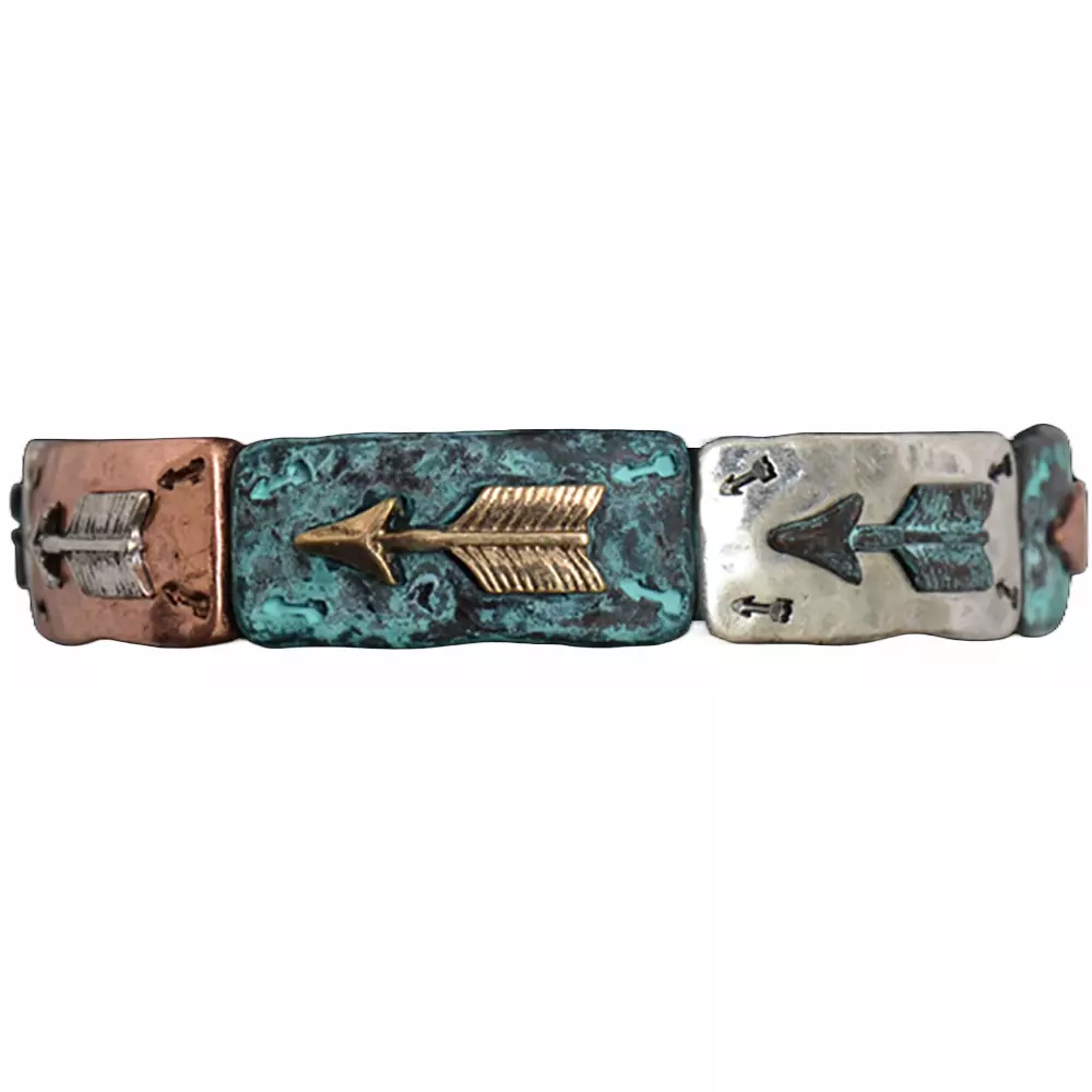 Turkis / Bronse Armbånd - 3D Belt Co