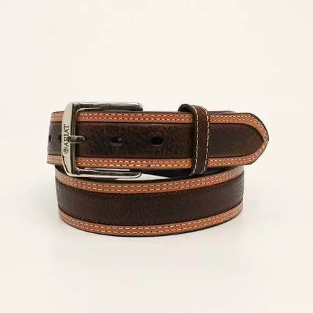OILED BROWN COLORED STRAP BELT - Ariat
