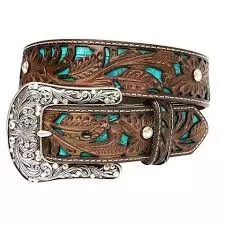 Floral Tooled with Turquoise Inlay - Ariat