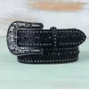 Nocona Ladies Black Studded Bling Belt - MF