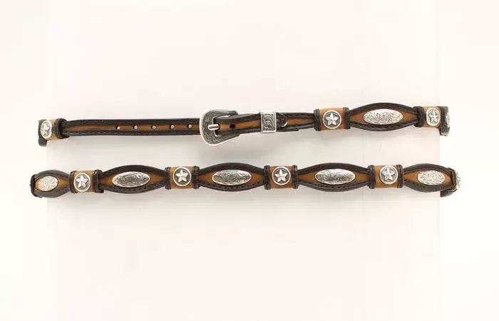 Genuine Leather Scalloped Hatband