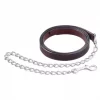 Leather Lead with Nickel Chain - Tough 1