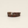 Twister Hatband Floral Tooled Underlay Turquoise - MF