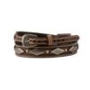 3D Western Hatband 3/8" - 1/2" Tri Concho Brown - MF