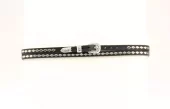 Black Hatband with Diamond Studs - Twister