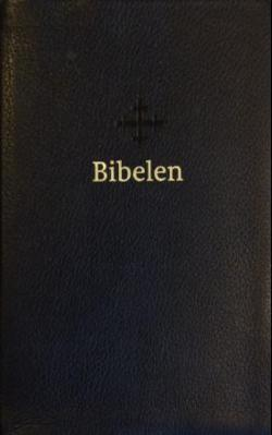 Bibel 2011, Medium, Svart skinn, register (NN)