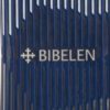 Bibel 2011, Medium, Blå m/sølvmønster kunstskinn (NN)