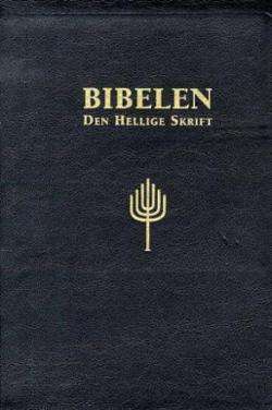 Bibelen - Den Hellige Skrift (88/07), Mellomstor, Sort mykt kalveskinn, Register (BM)