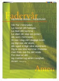 Fader vår. Herrens bønn (BM/NN) (Plakat)