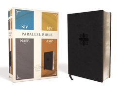 NIV - KJV - Nasb - Amplified, Parallel Bible, Leathersoft, Black - Four Bible Versions Together for