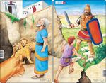 Puslespill, Daniel i løvehulen/David og Goliat, 28 brikker, Midi