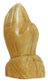 Figur oliventre, Bedende hender, 8 cm