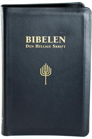 Bibelen - Den Hellige Skrift (88/07), Storskriftutgave, Sort, mykt kalveskinn, Register (BM)