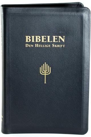 Bibelen - Den Hellige Skrift (88/07), Storskriftutgave, Sort, mykt kalveskinn, BM, Register