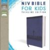 NIV - Bible for Kids, Large Print, Leathersoft, Blue, Red Letter Edition, Comfort Print (Thinline Ed