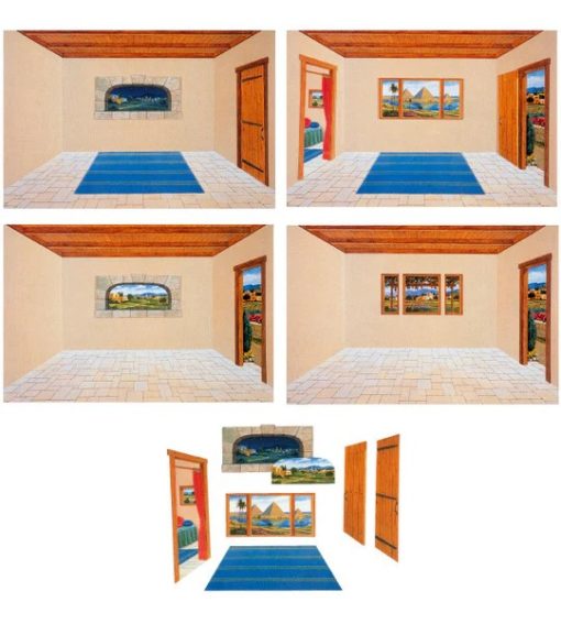 Flanellograf, Stor (80x120 cm), Overlegg, Interiør