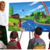 Flanellograf, Stor (80x120 cm), Delux-sett (NB! ca 1 mnd levering)