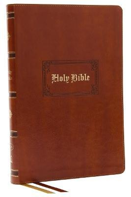 KJV - Giant Print Thinline Bible, Vintage Series, Leathersoft, Tan, Red Letter, Comfort Print: King