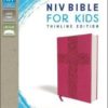 NIV - Bible for Kids, Large Print, Leathersoft, Pink, Red Letter, Comfort Print: Thinline Edition