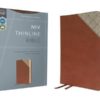 NIV - Thinline Bible, Leathersoft, Brown, Red Letter, Comfort Print