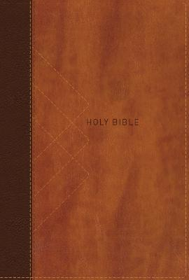 NIV - Thinline Bible, Giant Print, Leathersoft, Brown, Red Letter, Thumb Indexed, Comfort Print