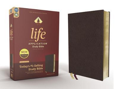 NIV - Life Application Study Bible, Third Edition, Bonded Leather, Burgundy, Red Letter Edition