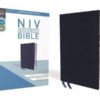 NIV - Thinline Bible, Bonded Leather, Navy, Indexed, Red Letter Edition (Special)