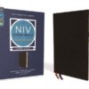 NIV - Study Bible, Fully Revised Edition, Large Print, Bonded Leather, Black, Red Letter, Thumb Inde