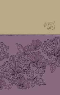 NIV - Beautiful Word Coloring Bible, Large Print, Imitation Leather, Purple/Tan (Special)