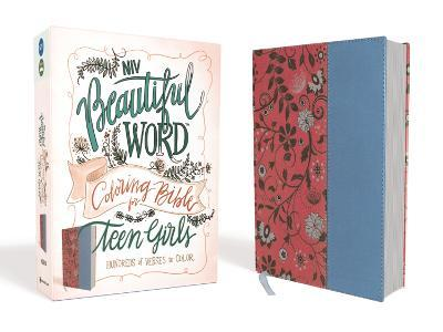 NIV - Beautiful Word Coloring Bible for Teen Girls, Imitation Leather, Pink/Blue: Hundreds of Verses