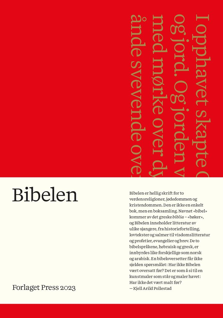 Bibelen (Pollestad 2023) - Rød. Forventet utgivelse 26.09.2023!