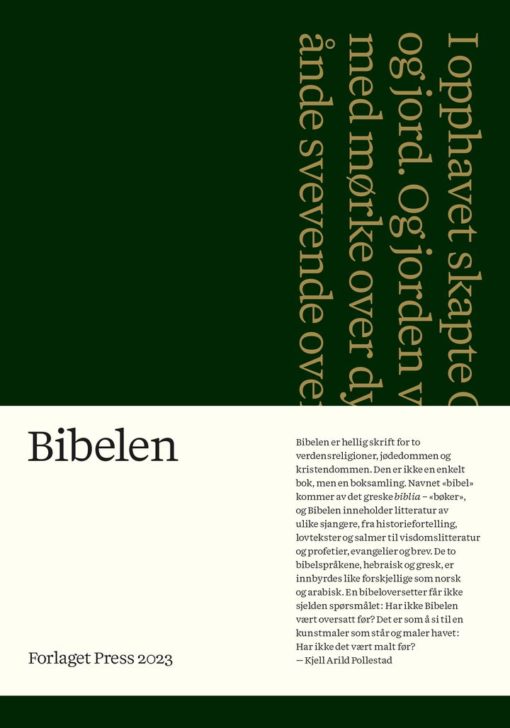 Bibelen (Pollestad 2023) - Grønn. Forventet utgivelse 26.09.2023!