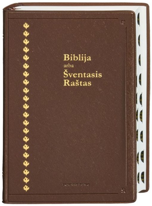 Litauisk bibel m/innfelt register)