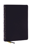 NKJV - Thinline Reference Bible, Blue Letter, MacLaren Series, Leathersoft, Black, Thumb Indexed, La
