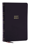 NKJV - Single Column Reference Bible, Verse-By-Verse, Black Bonded Leather, Red Letter, Comfort Prin