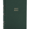 NKJV - Single Column Reference Bible, Verse-By-Verse, Green Leathersoft, Red Letter, Comfort Print (