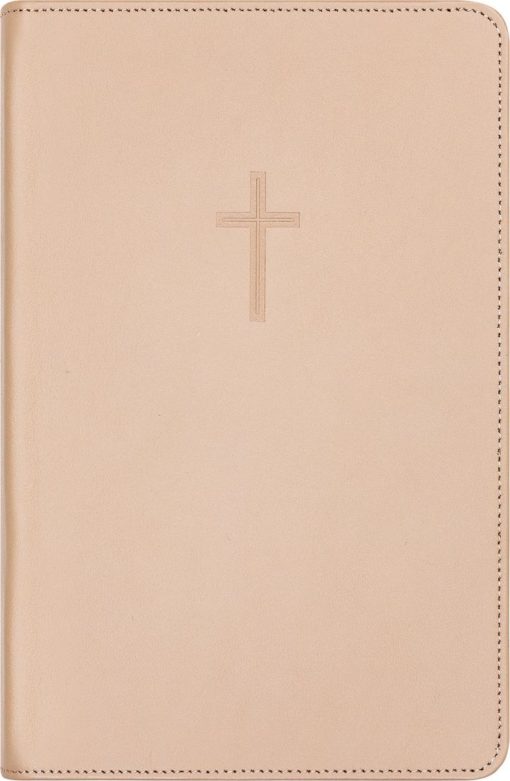 Bibel 2024, Medium (11,8x18 cm), Register, Lys brun skinn, BM
