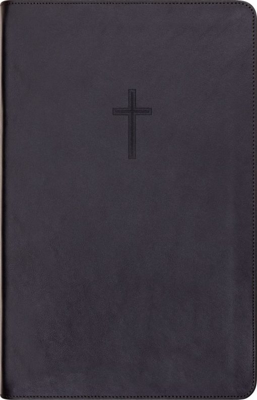 Bibel 2024, Storskrift (15,8x24,5 cm), Register, Svart skinn, BM