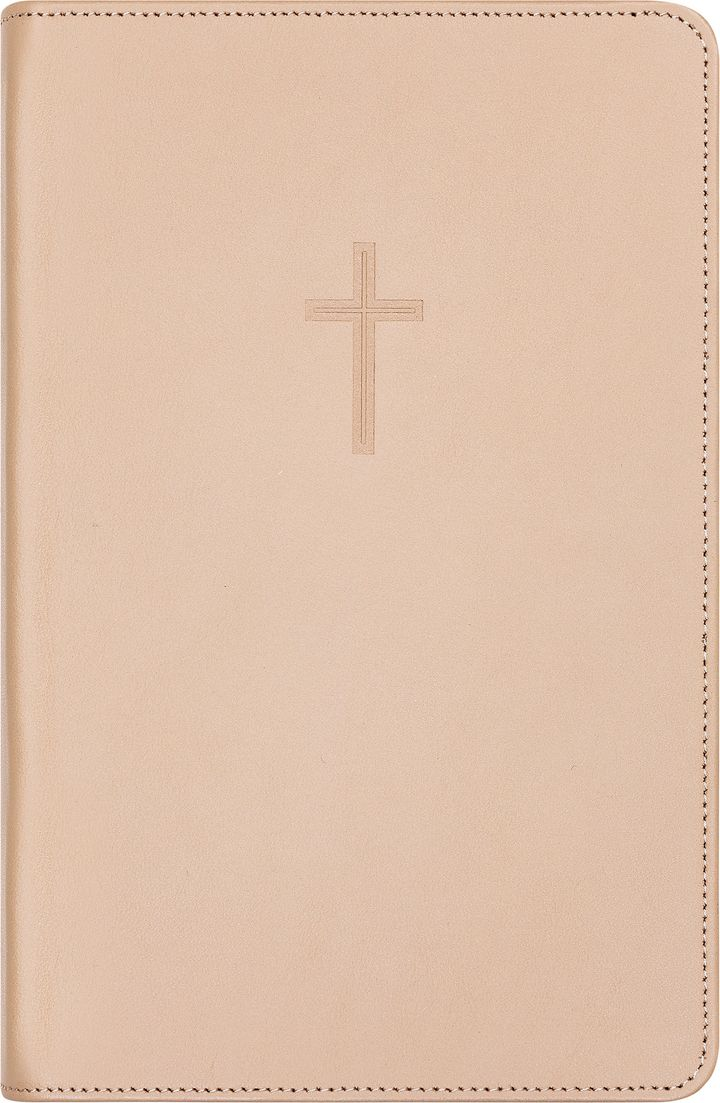 Bibel 2024, Medium (11,8x18 cm), Register, Lys brun skinn, NN